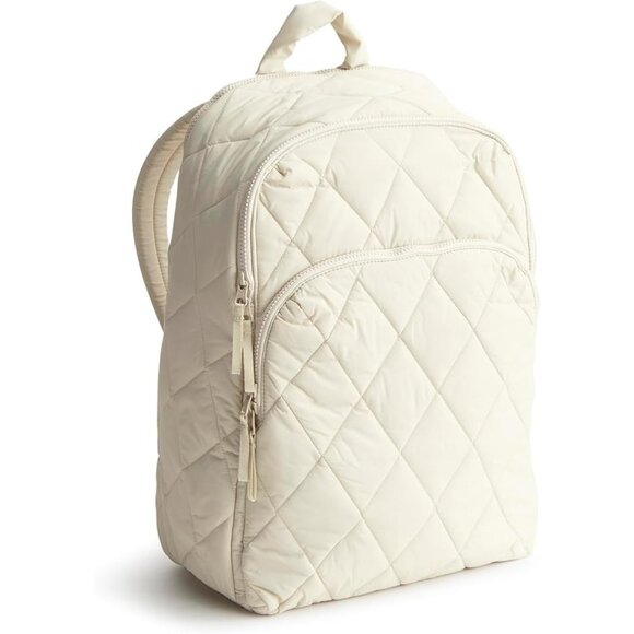 New with Tags Vera Bradley Featherweight Bancroft Backpack in Pumice Stone - Picture 1 of 6